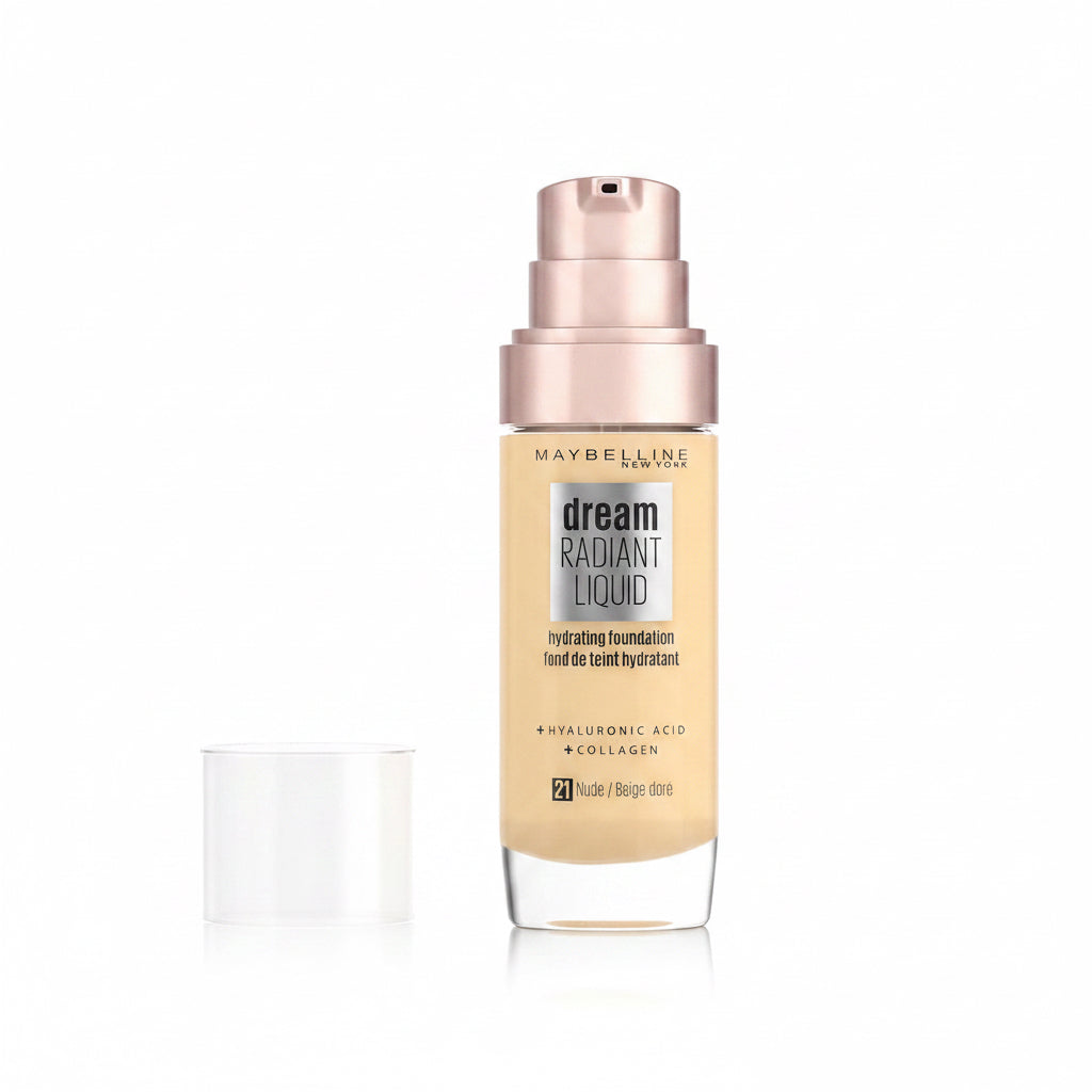 New York Base per Trucco Con Siero Idratante Liquido Dream Satin, 21 Nude