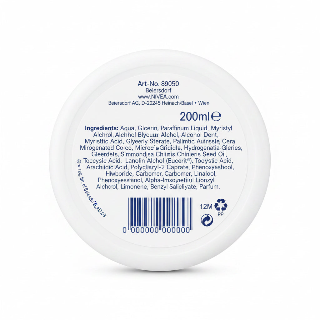 Crema Idratante Morbida E Rinfrescante (200 Ml), Crema Nutriente Morbida Con Vitamina E E Olio Di Jojoba, Crema Pelle Rapida Assorbente