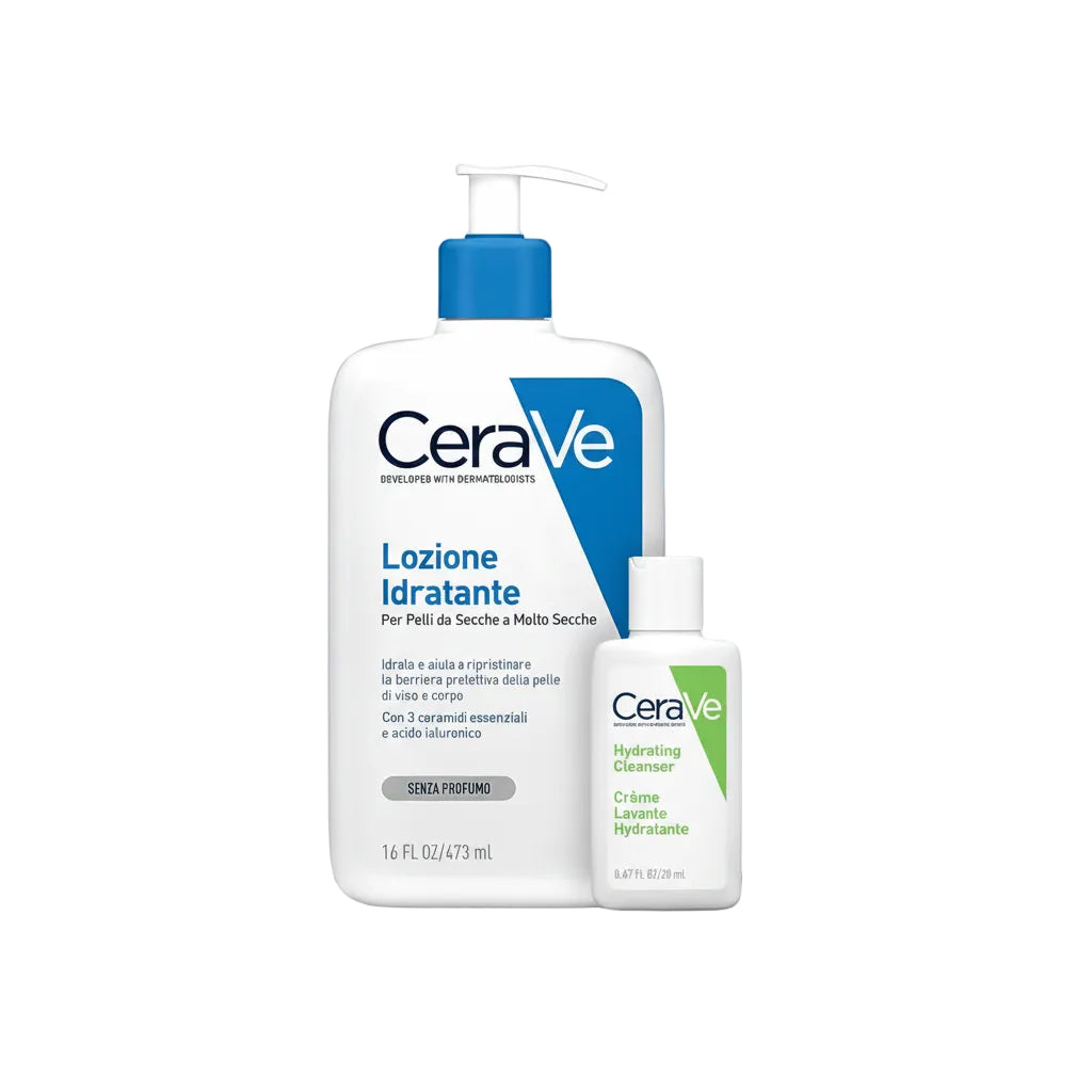 Cerave Kit Moisturizing Lotion and Moisturizing Facial Cleanser for Travel