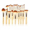 , Set Di Pennelli Professionali Da Trucco in Bambù, 25 Pezzi, Set Di Accessori Cosmetici per Fondotinta, Cipria, Fard, Ombretto, T135