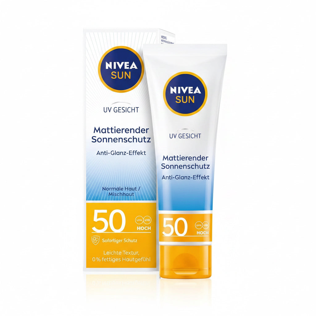 NIVEA Sun, Solare Opaca per Il Viso, UPF 50 (50 Ml)