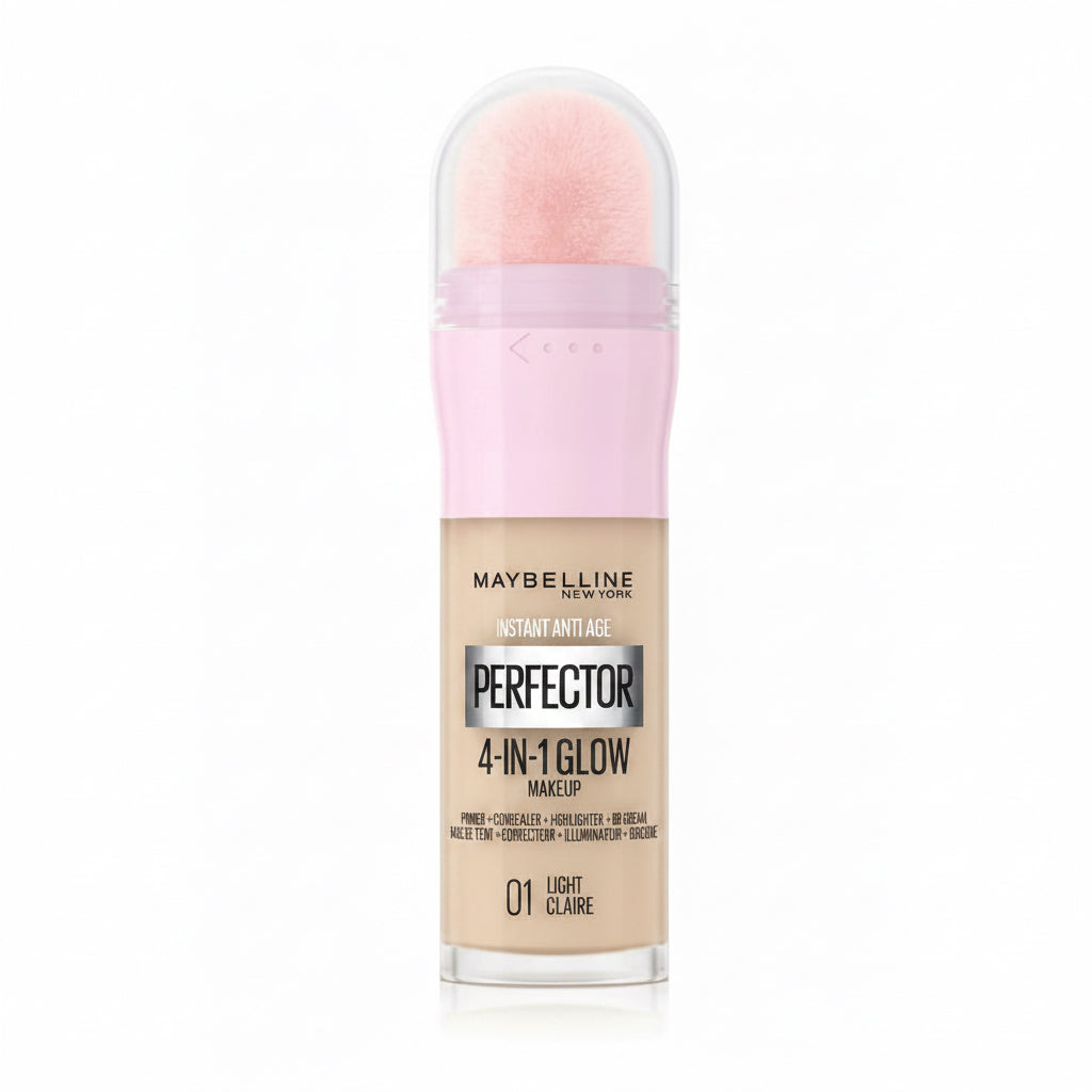 Maybelline Fondotinta Perfezionante Instant Perfector 4-In-1 Glow, 01 Light