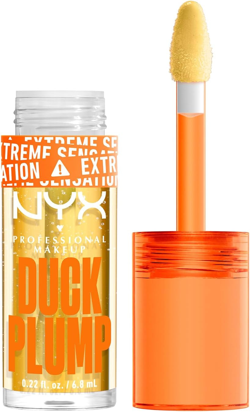 NYX Professional Makeup Gloss Rimpolpante, Altamente Pigmentato, Volume Immediato E Duraturo, Arricchito Con Zenzero Piccante, Duck Plump, Tonalità: Brick of Time, 6,8 Ml