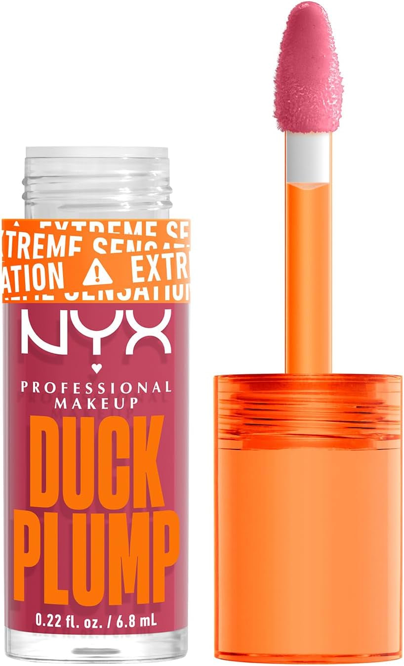 NYX Professional Makeup Gloss Rimpolpante, Altamente Pigmentato, Volume Immediato E Duraturo, Arricchito Con Zenzero Piccante, Duck Plump, Tonalità: Clearly Spicy, 6,8 Ml