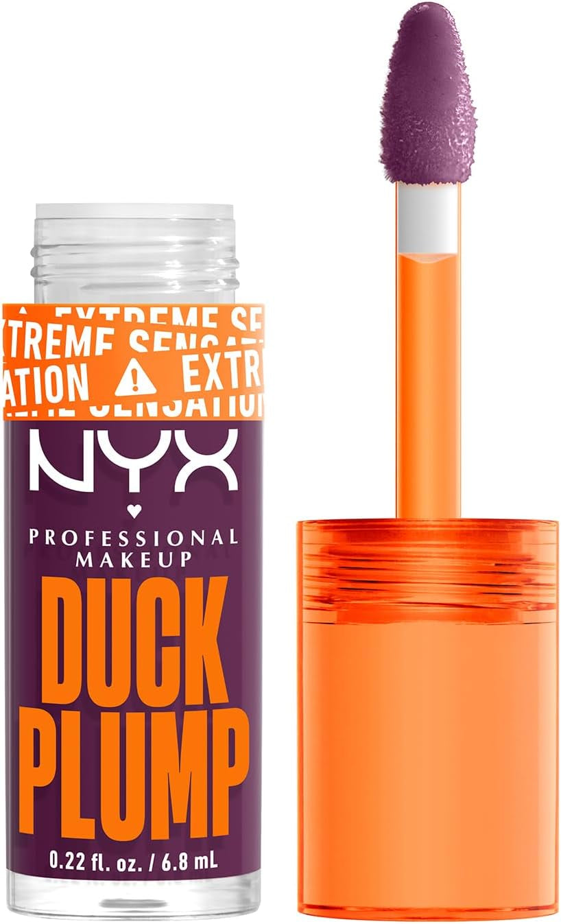 NYX Professional Makeup Gloss Rimpolpante, Altamente Pigmentato, Volume Immediato E Duraturo, Arricchito Con Zenzero Piccante, Duck Plump, Tonalità: Clearly Spicy, 6,8 Ml