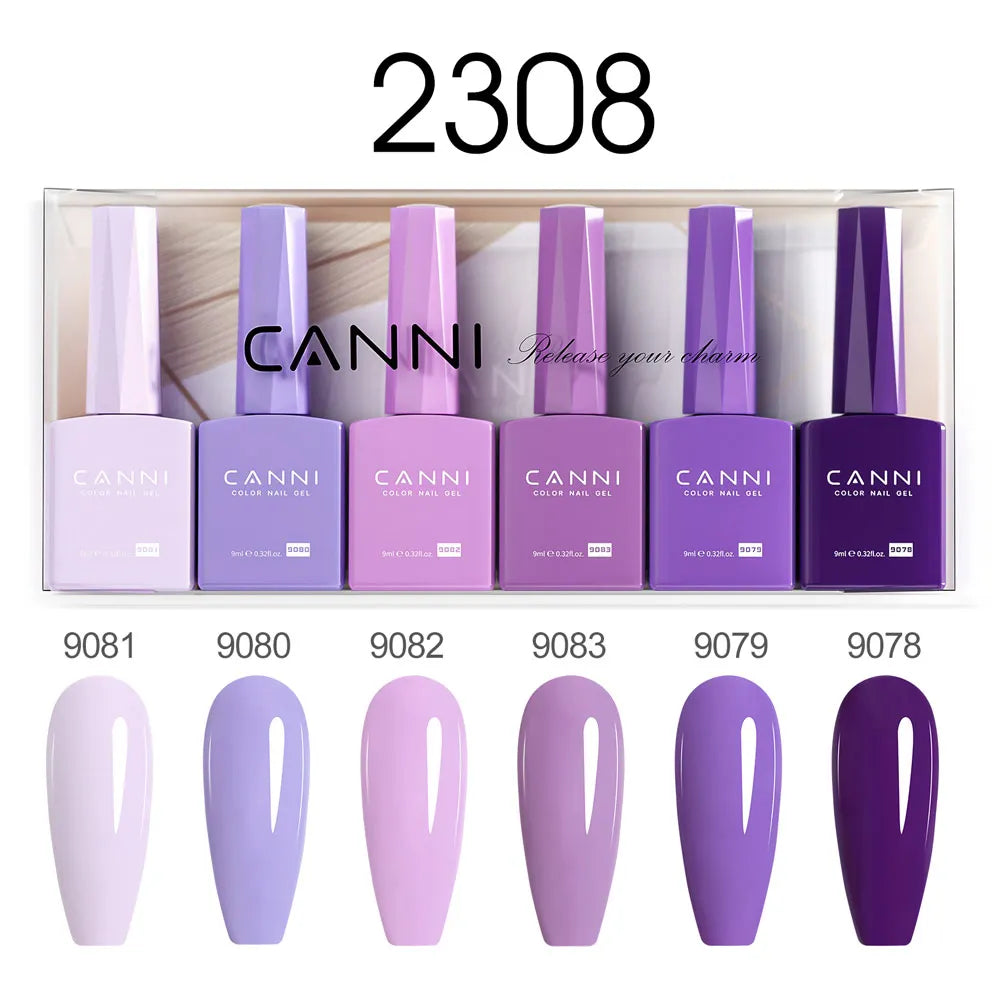 CANNI Set Gel Polish 6pcs