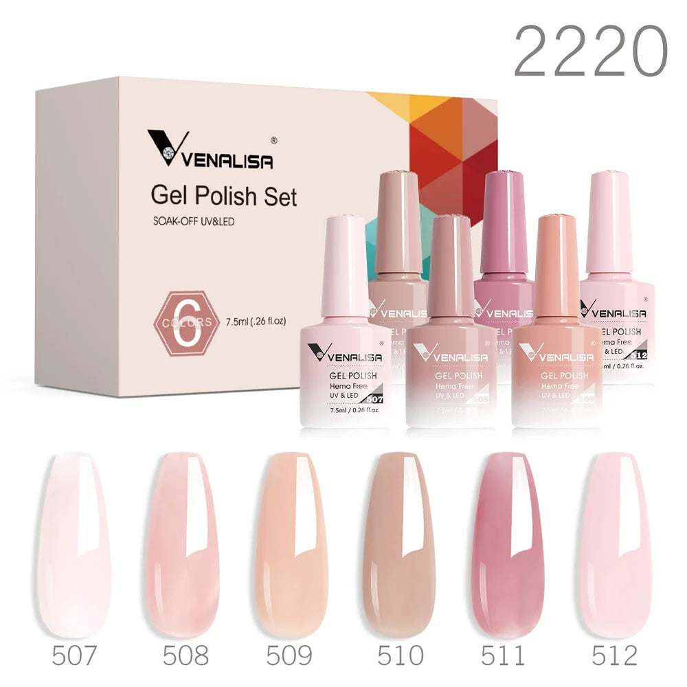 VENALISA Kit Gel Polish 6pcs