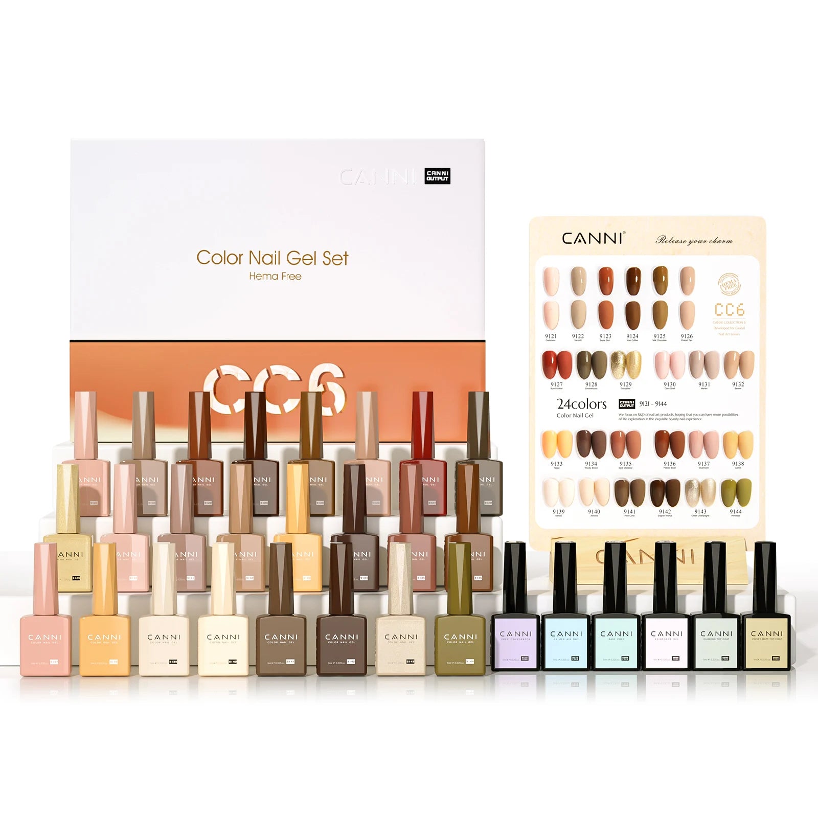 CANNI Full Cover Gel Nail Polish Kit 30 Pcs