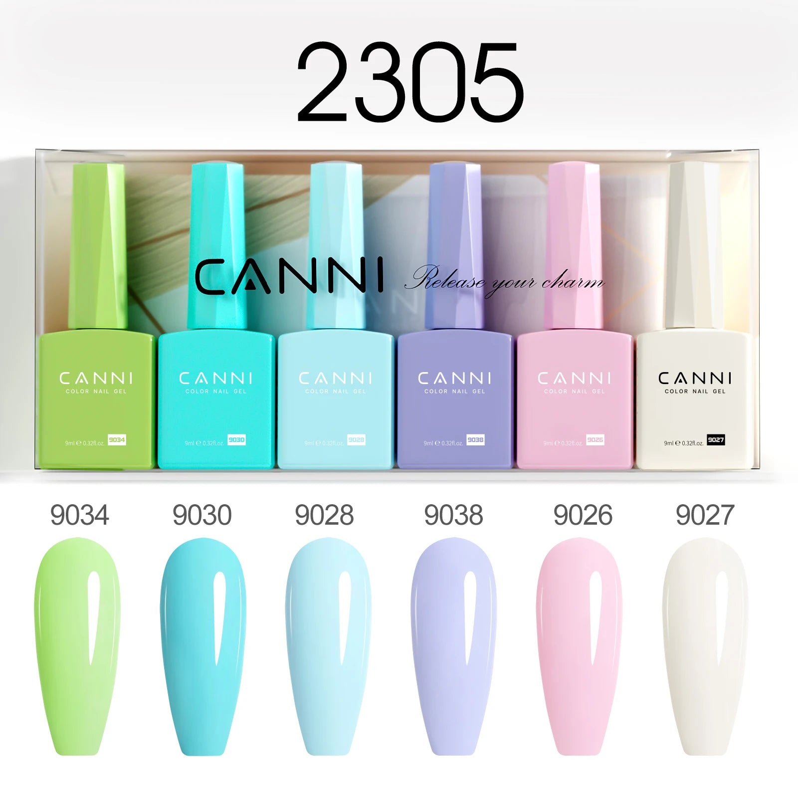 CANNI Set di smalti gel per unghie