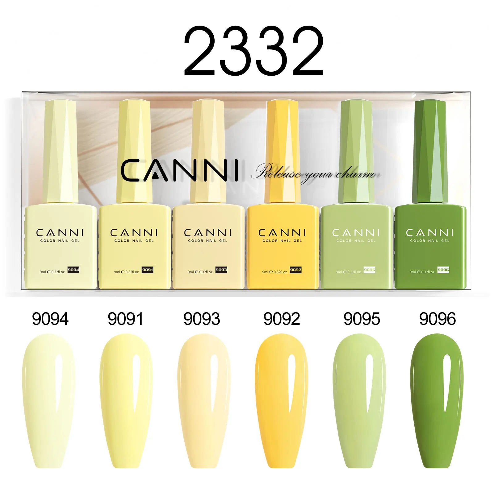 CANNI Set Gel Polish 6pcs