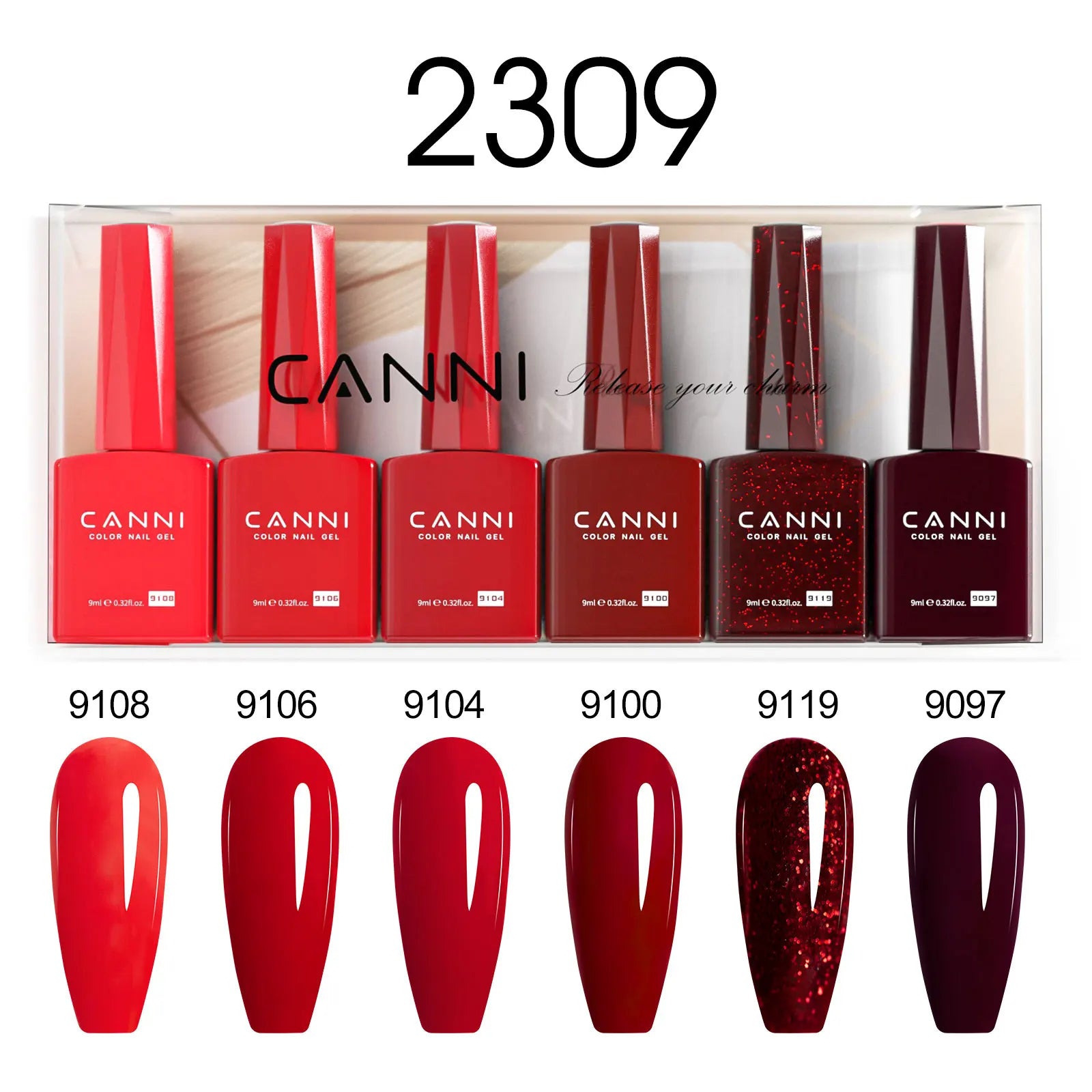 CANNI Gel Nail Polish Autumn Color Semi-Permanent 9001-9143