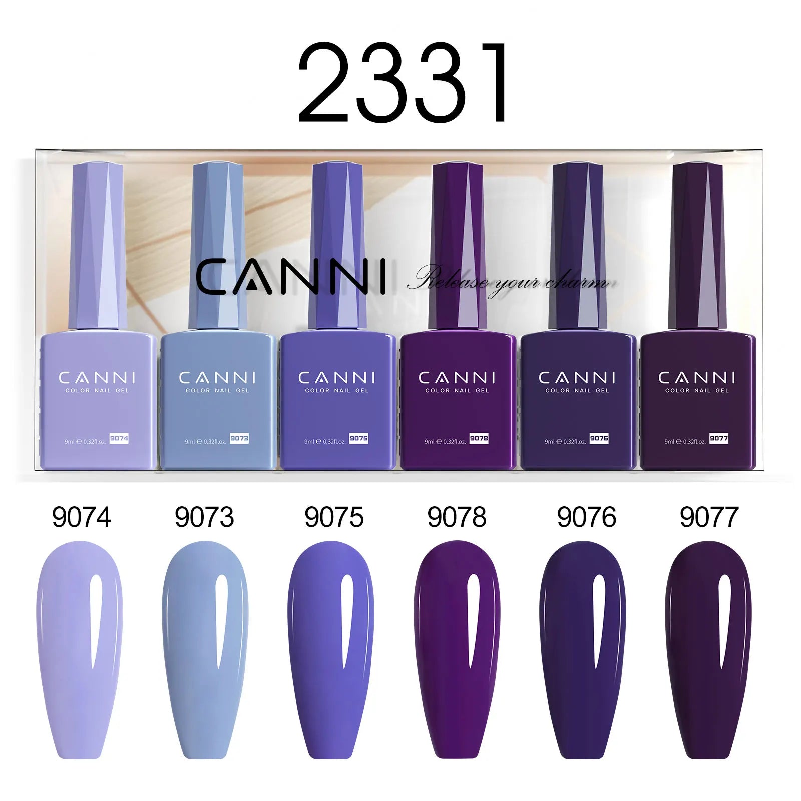 CANNI Set di smalti gel per unghie