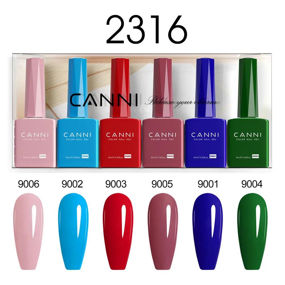 CANNI Set Gel Polish 6pcs