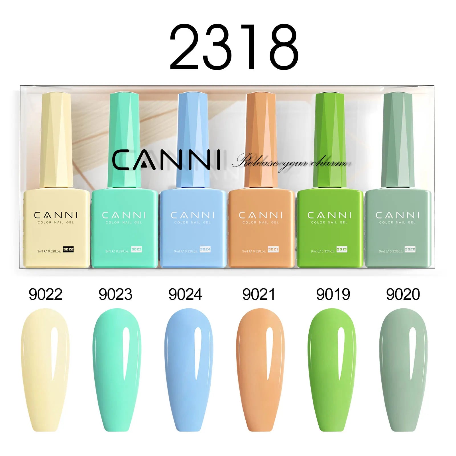 CANNI Set Gel Polish 6pcs