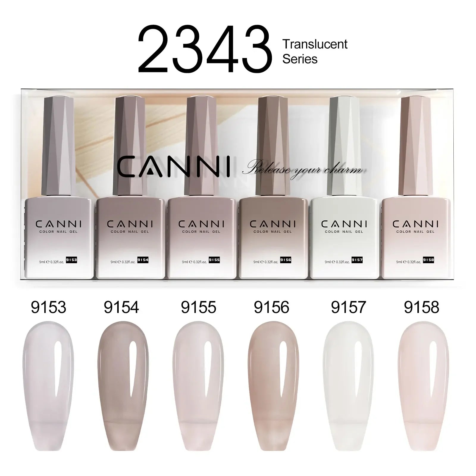 CANNI Set Gel Polish 6pcs