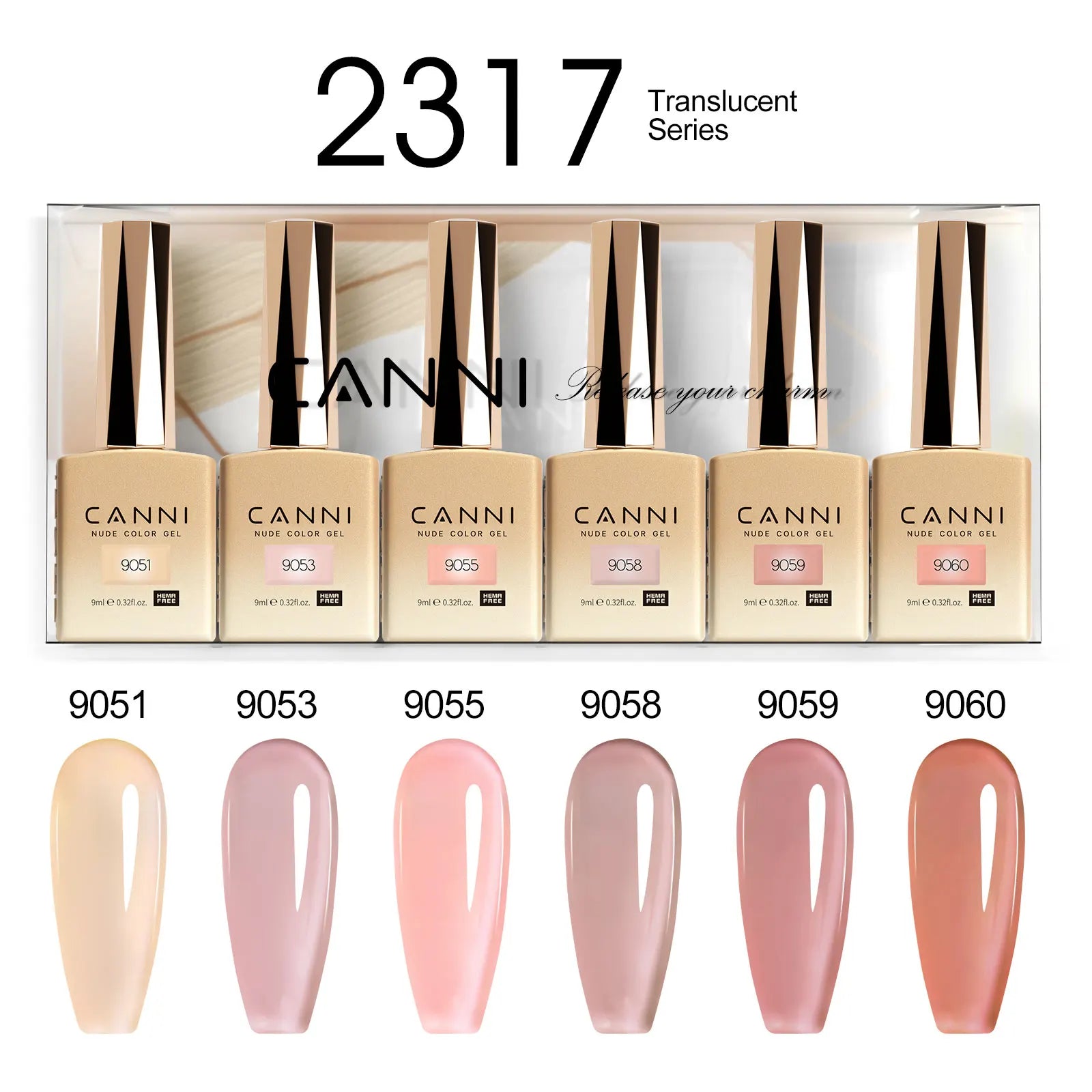 CANNI Set Gel Polish 6pcs