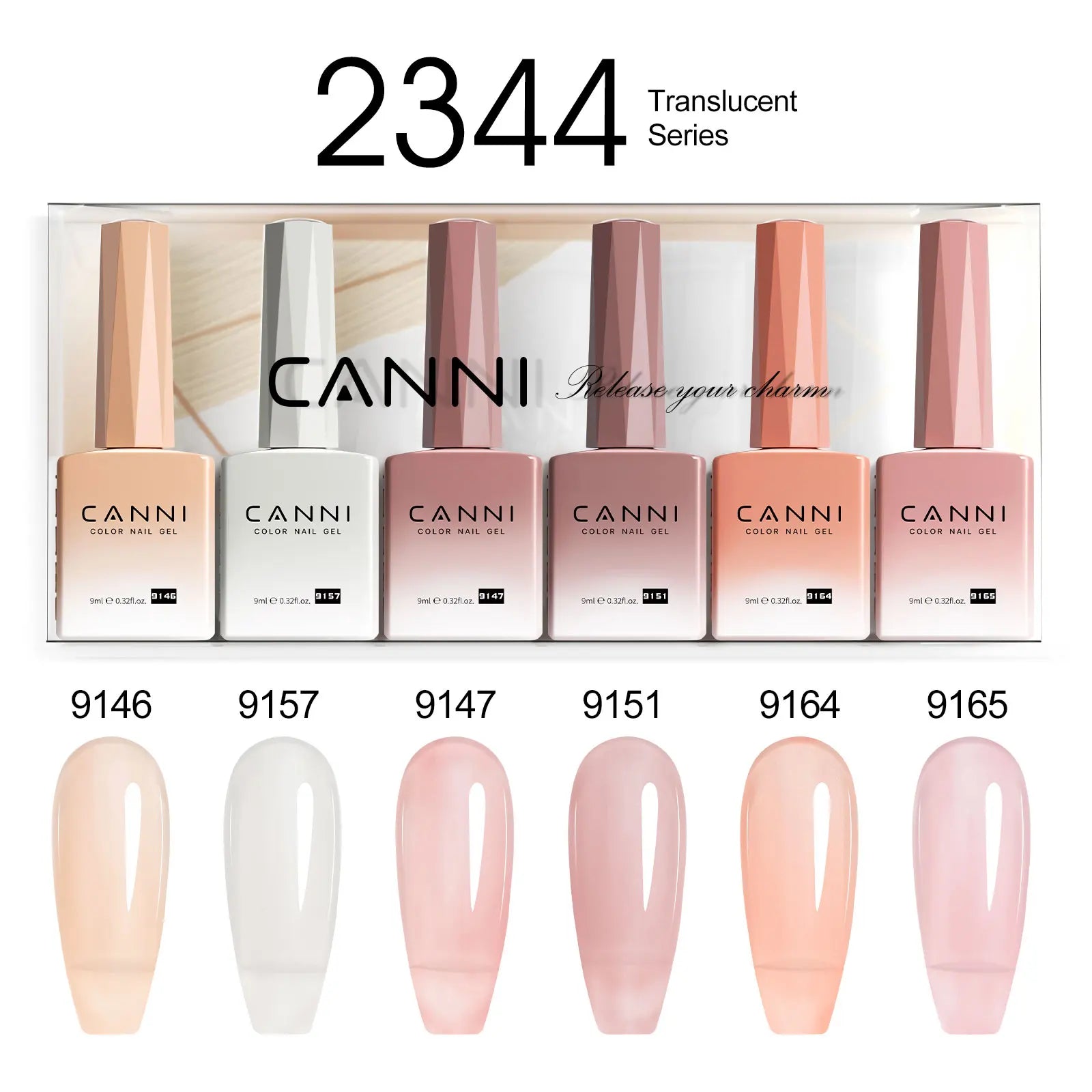 CANNI Set di smalti gel per unghie