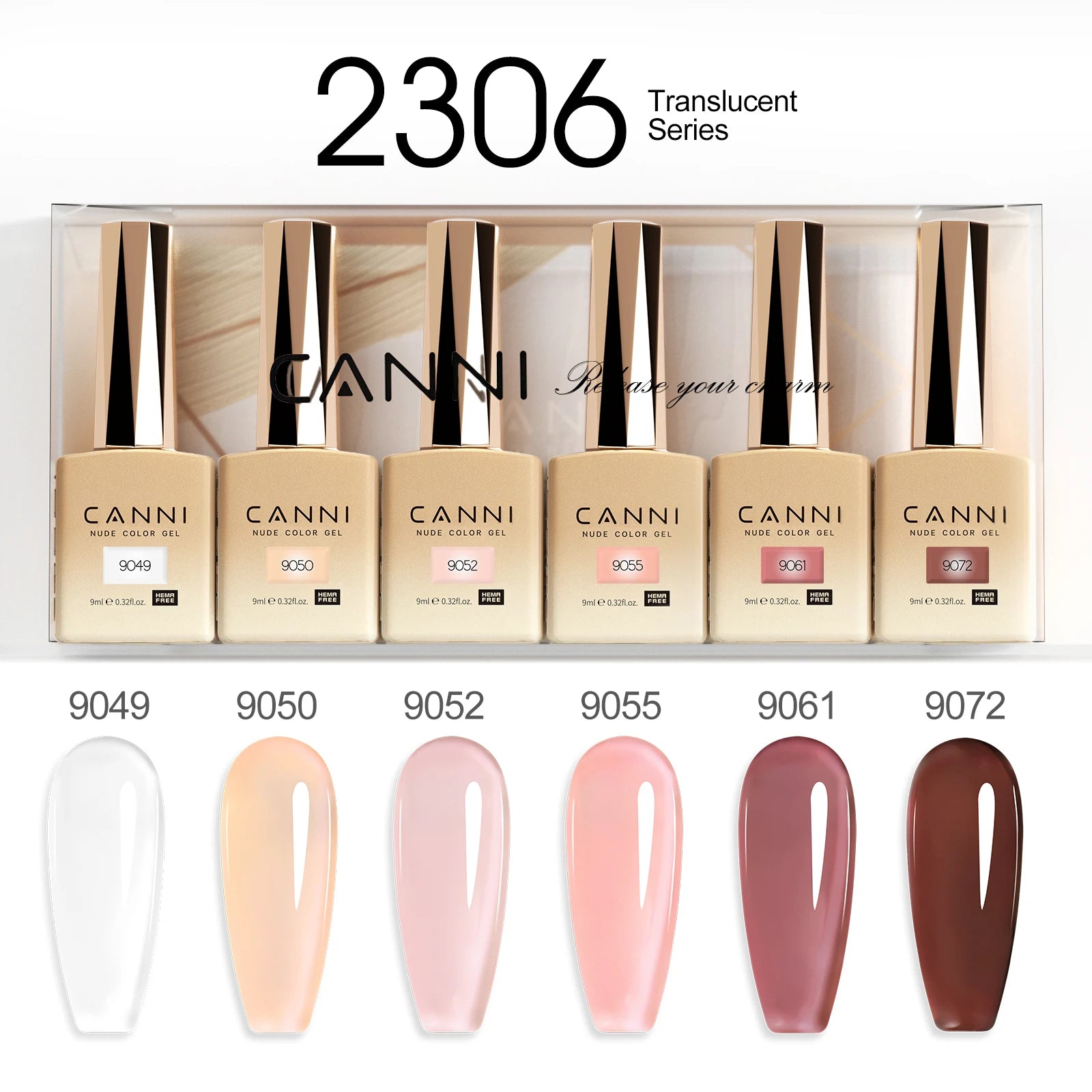 CANNI Set Gel Polish 6pcs