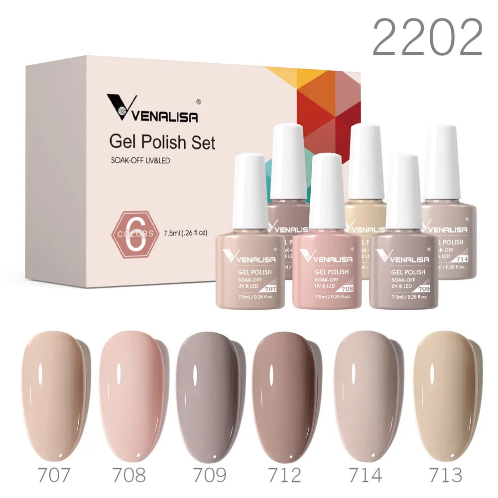 VENALISA Kit Gel Polish 6pcs