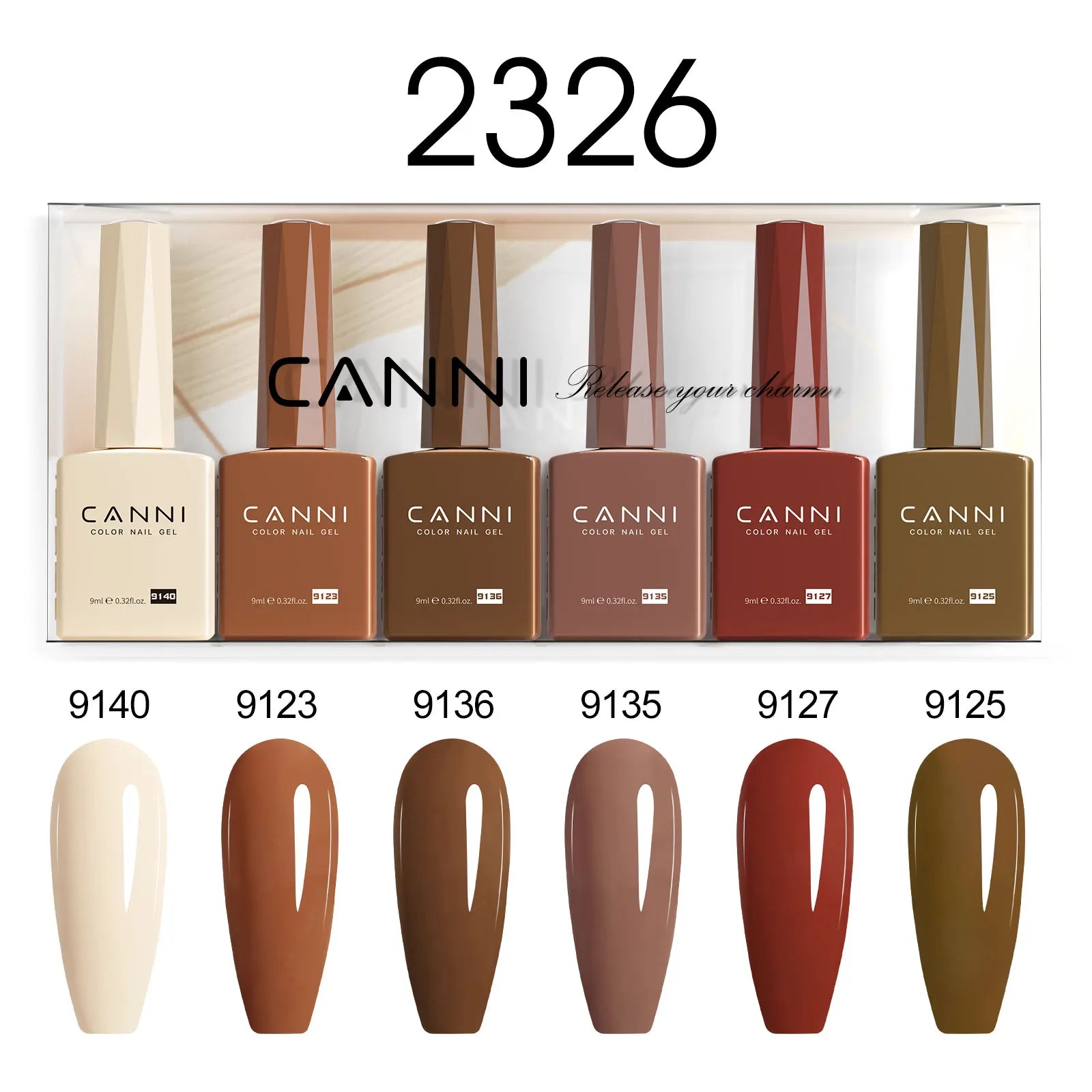 CANNI Set Gel Polish 6pcs