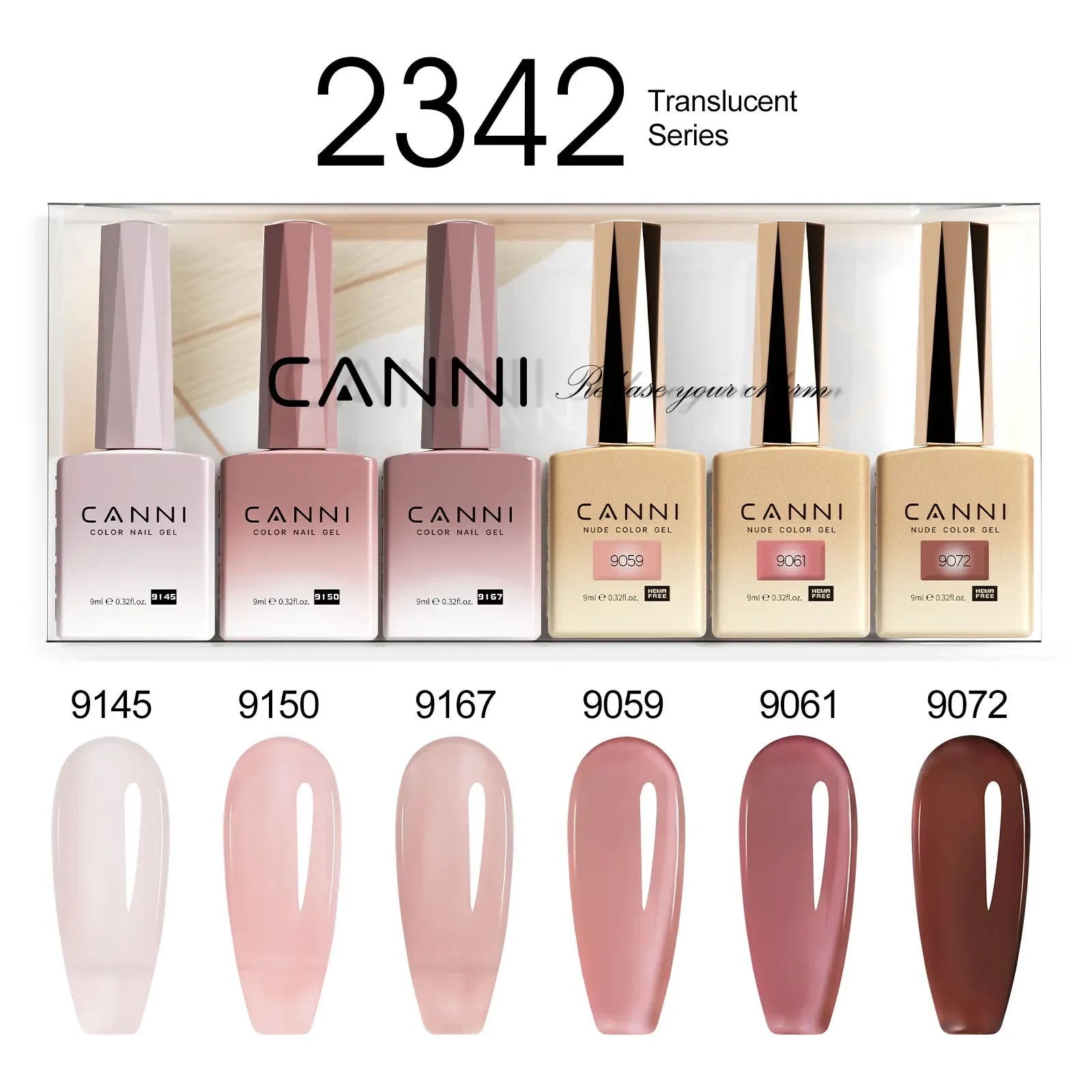 CANNI Set Gel Polish 6pcs