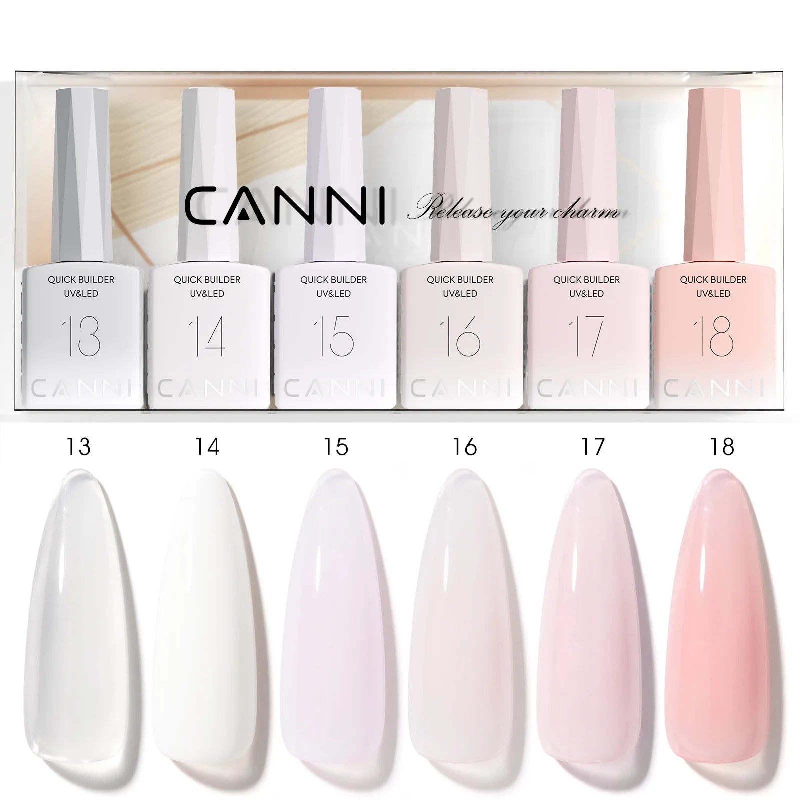 CANNI Set di smalti gel per unghie