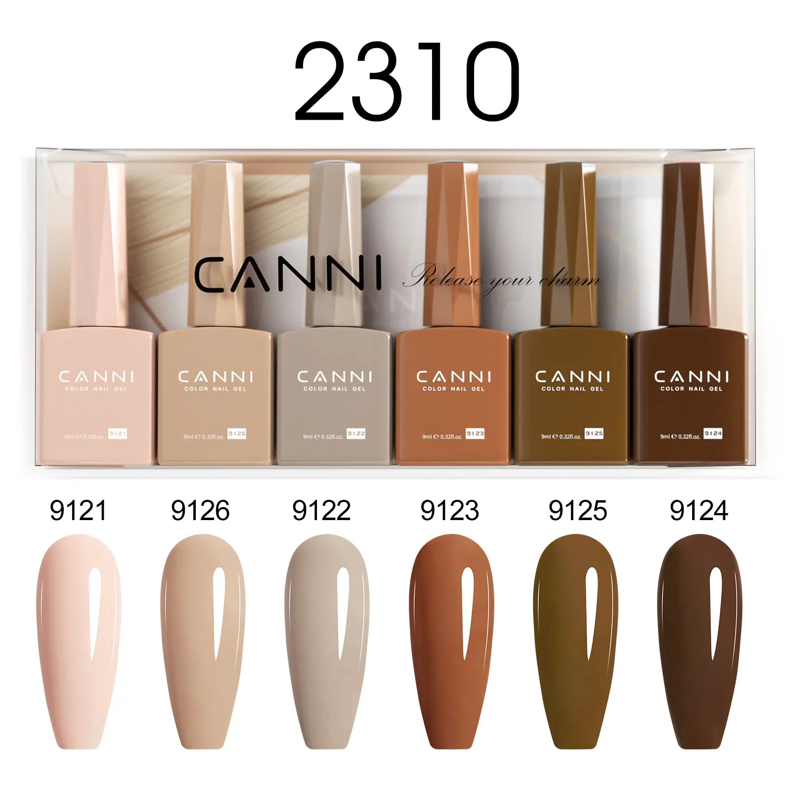 CANNI Gel Nail Polish Autumn Color Semi-Permanent 9001-9143