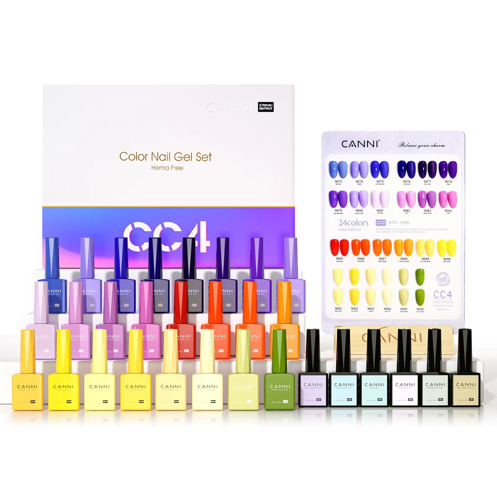 CANNI Full Cover Gel Nail Polish Kit 30 Pcs