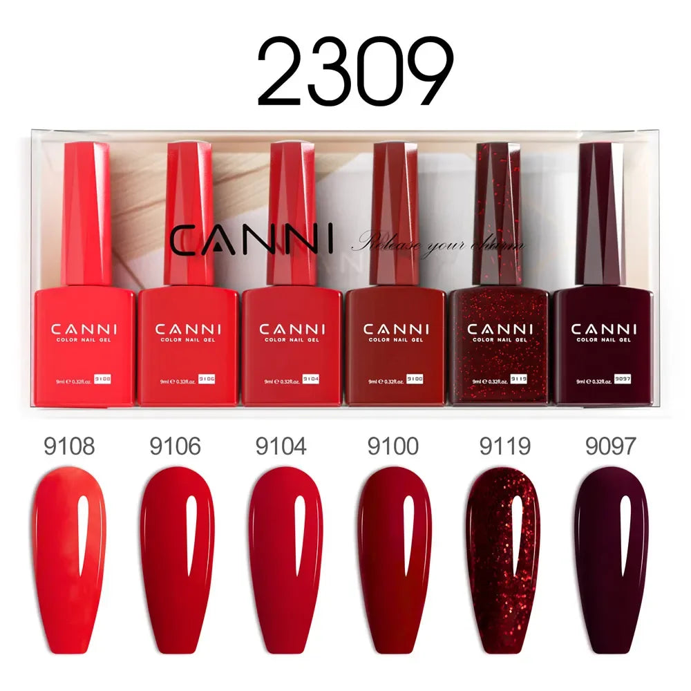 CANNI Set Gel Polish 6pcs
