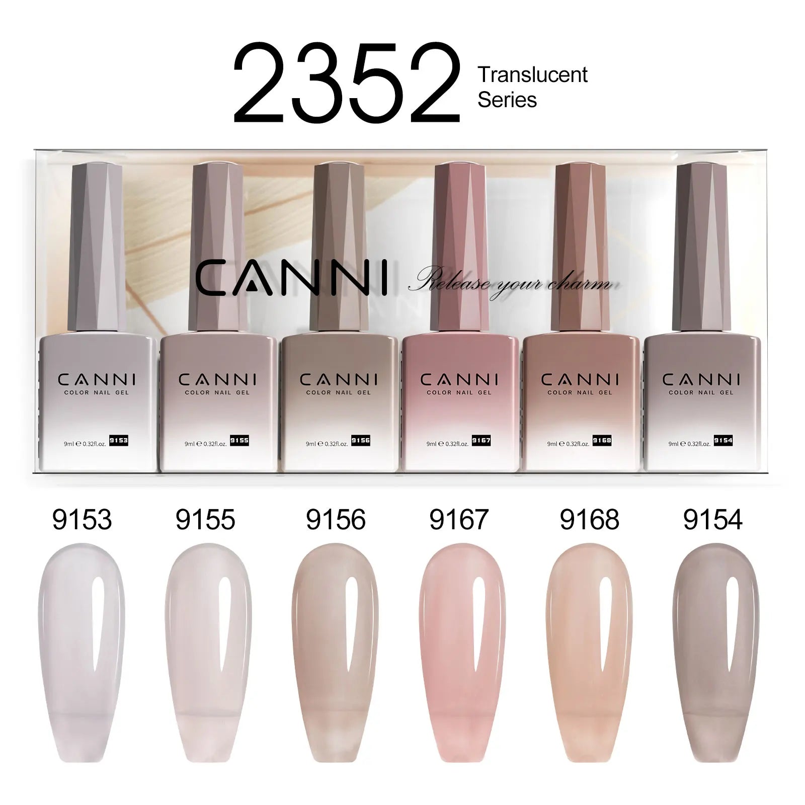 CANNI Set Gel Polish 6pcs