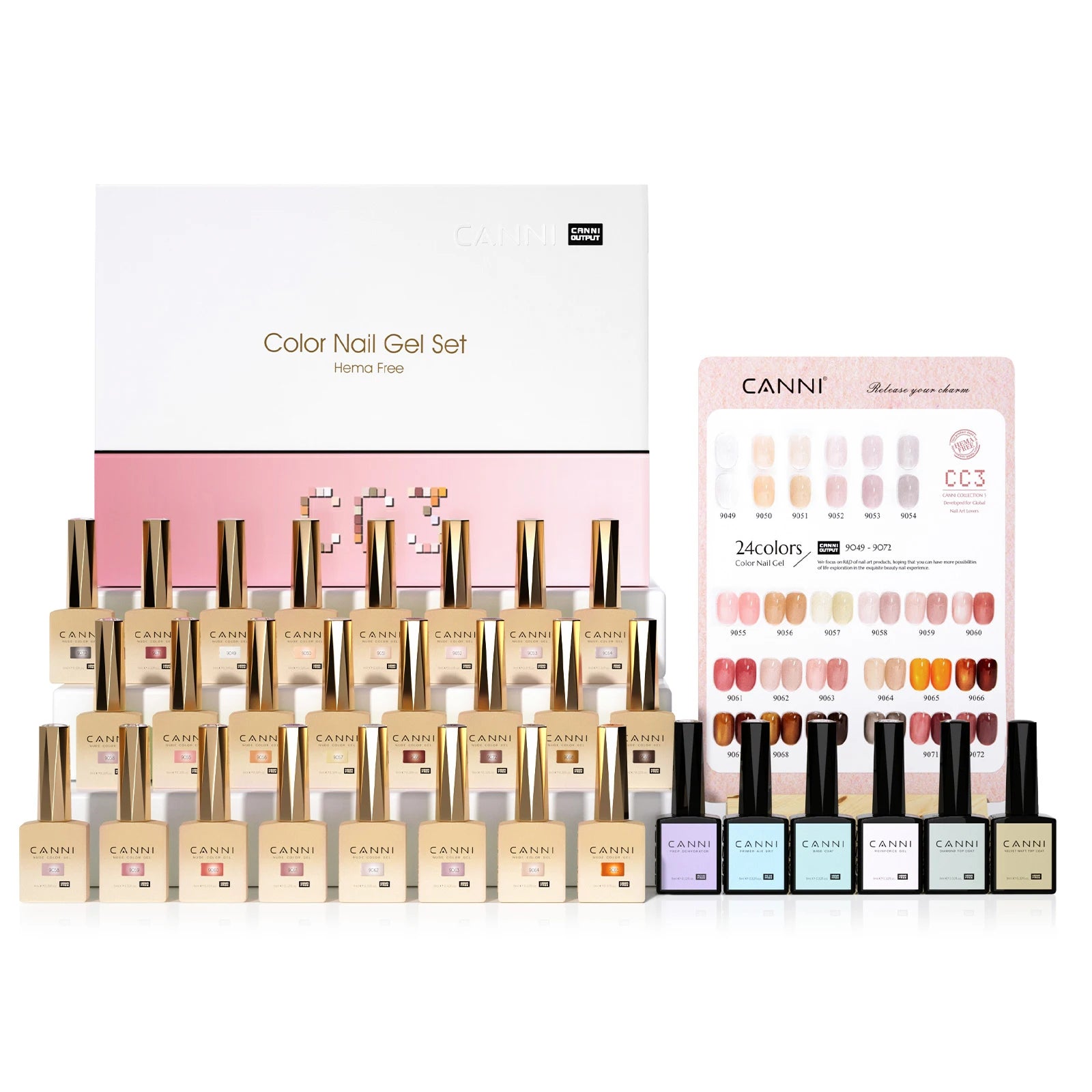 CANNI Full Cover Gel Nail Polish Kit 30 Pcs