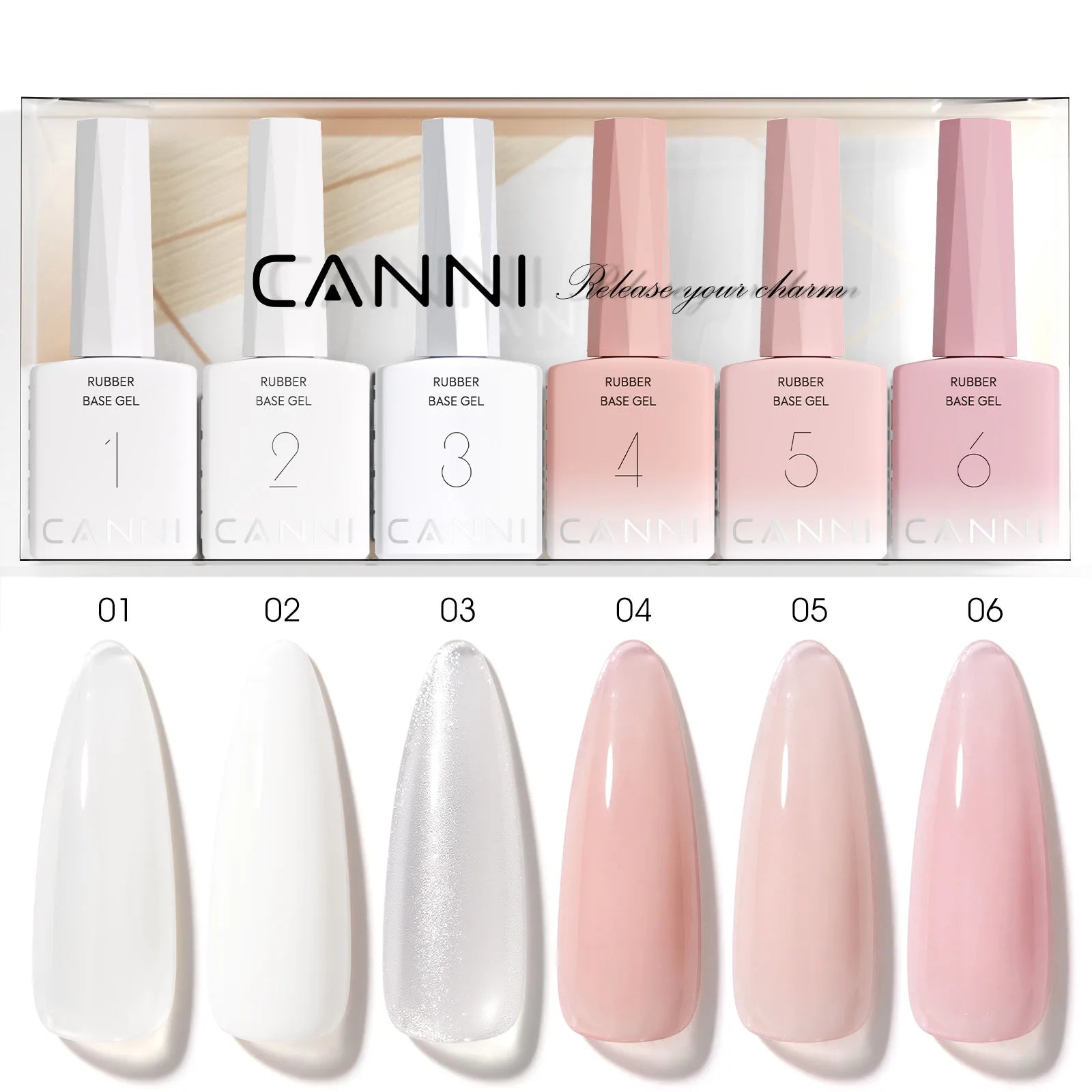 CANNI Set di smalti gel per unghie