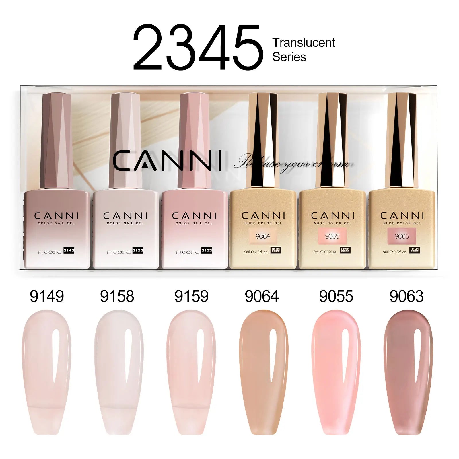 CANNI Set di smalti gel per unghie