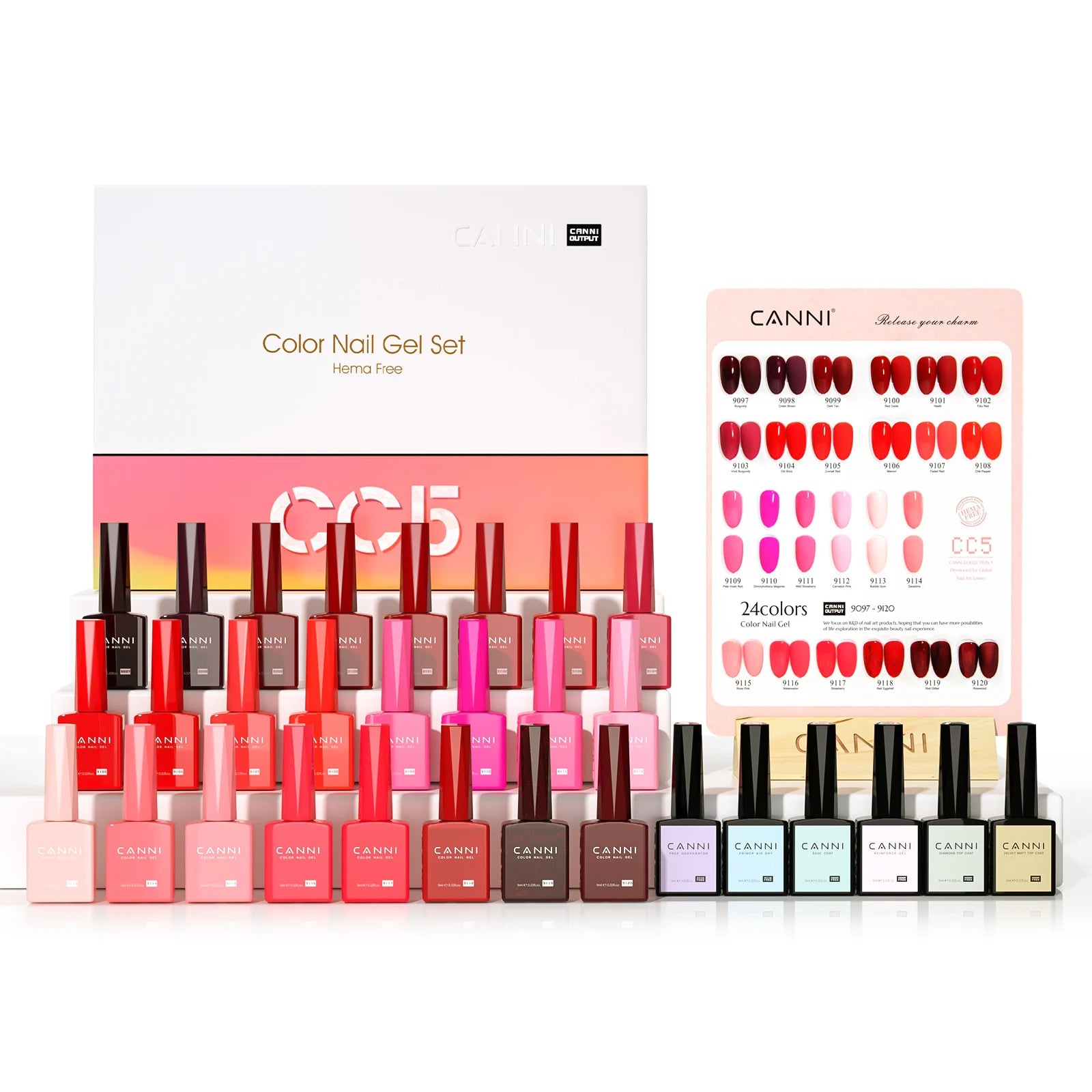 CANNI Full Cover Gel Nail Polish Kit 30 Pcs