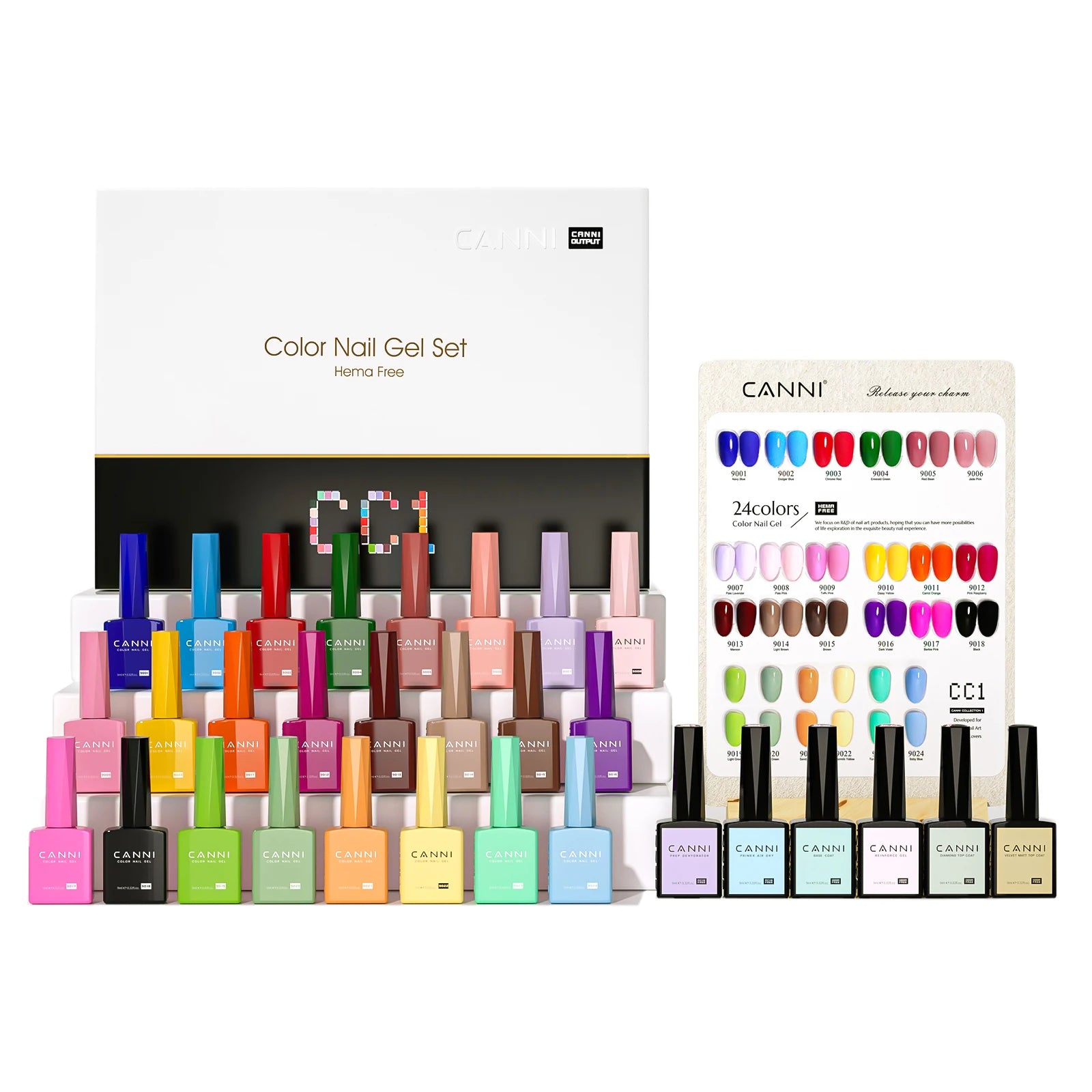CANNI Full Cover Gel Nail Polish Kit 30 Pcs