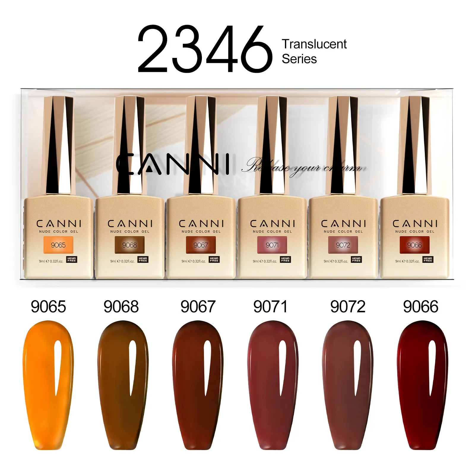 CANNI Set di smalti gel per unghie
