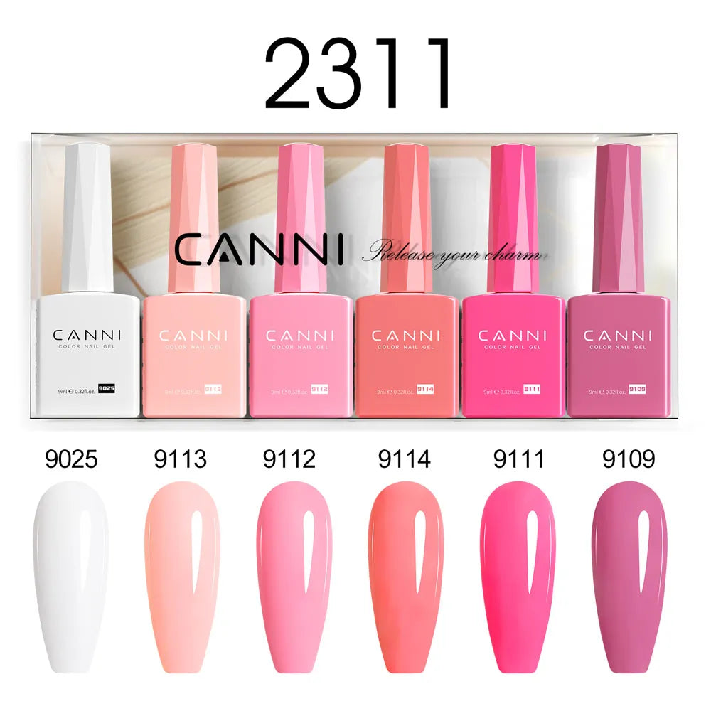 CANNI Set Gel Polish 6pcs