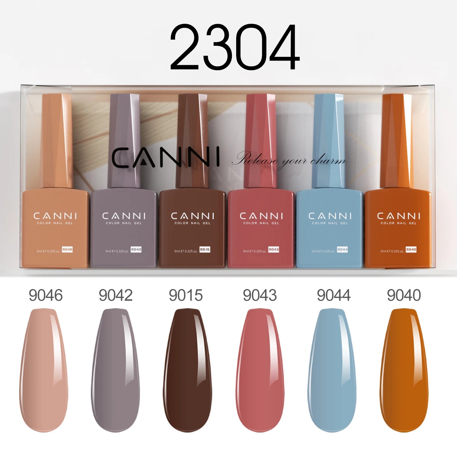 CANNI Set Gel Polish 6pcs