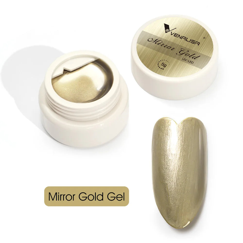 Venalisa Silver Gold Mirror Effect UV Metallic Gel