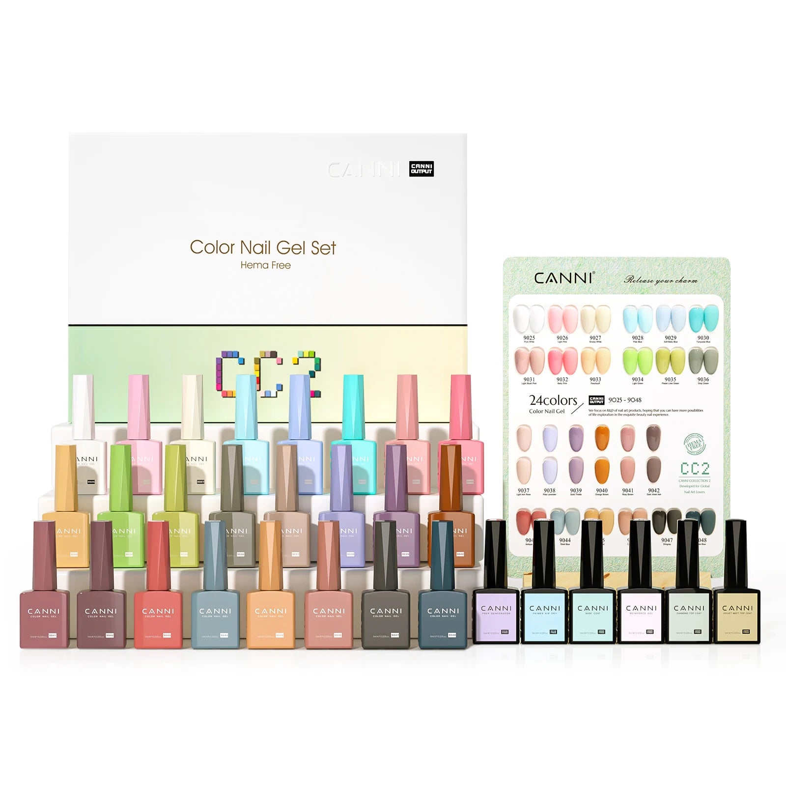 CANNI Full Cover Gel Nail Polish Kit 30 Pcs