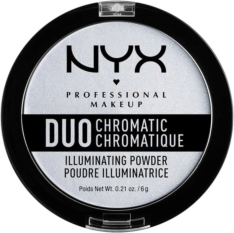 NYX Professional Makeup Polvere Illuminante Duo Chromatic Illuminating Powder, Snow Rose