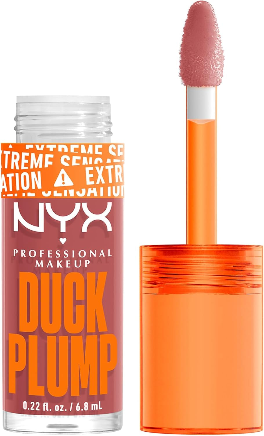 NYX Professional Makeup Gloss Rimpolpante, Altamente Pigmentato, Volume Immediato E Duraturo, Arricchito Con Zenzero Piccante, Duck Plump, Tonalità: Clearly Spicy, 6,8 Ml
