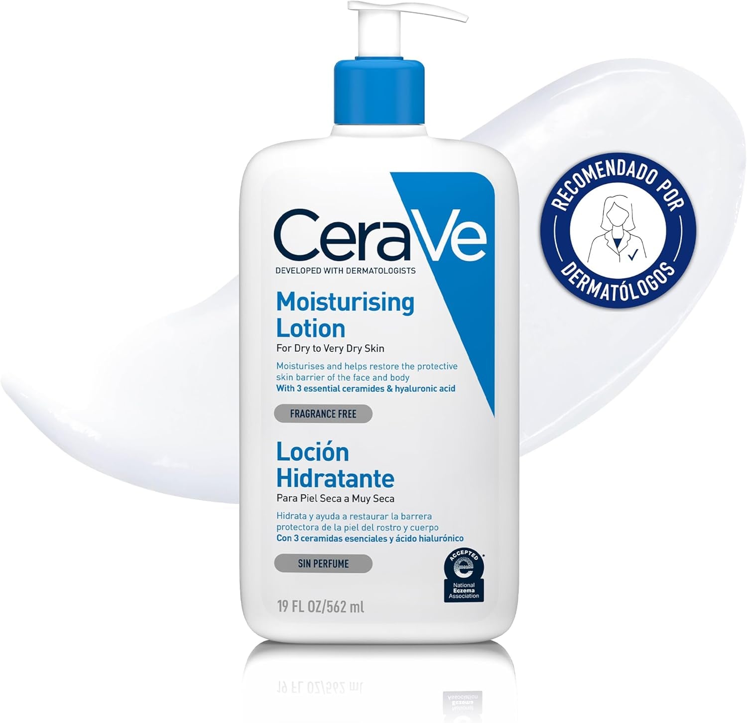 Cerave Lozione Idratante, per Pelle Secca a Molto Secca, Idrata E Restaura La Barriera Cutanea, Arricchita Con Ceramidi Essenziali E Acido Ialuronico, Formula Leggera, Adatta per Viso E Corpo