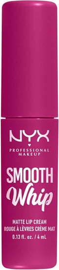 NYX Professional Makeup Rossetto Liquido, Tinta Labbra Matte, Tonalità Ultra-Vibranti, Con Burro Di Karité E Burro Di Cacao, Smooth Whip, Tonalità: Pillow Fight