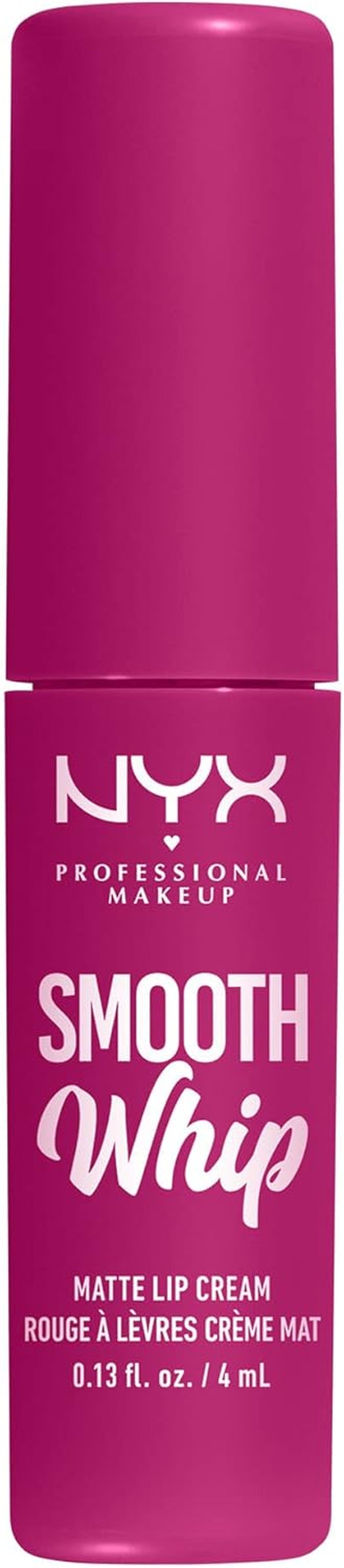 NYX Professional Makeup Rossetto Liquido, Tinta Labbra Matte, Tonalità Ultra-Vibranti, Con Burro Di Karité E Burro Di Cacao, Smooth Whip, Tonalità: Pillow Fight
