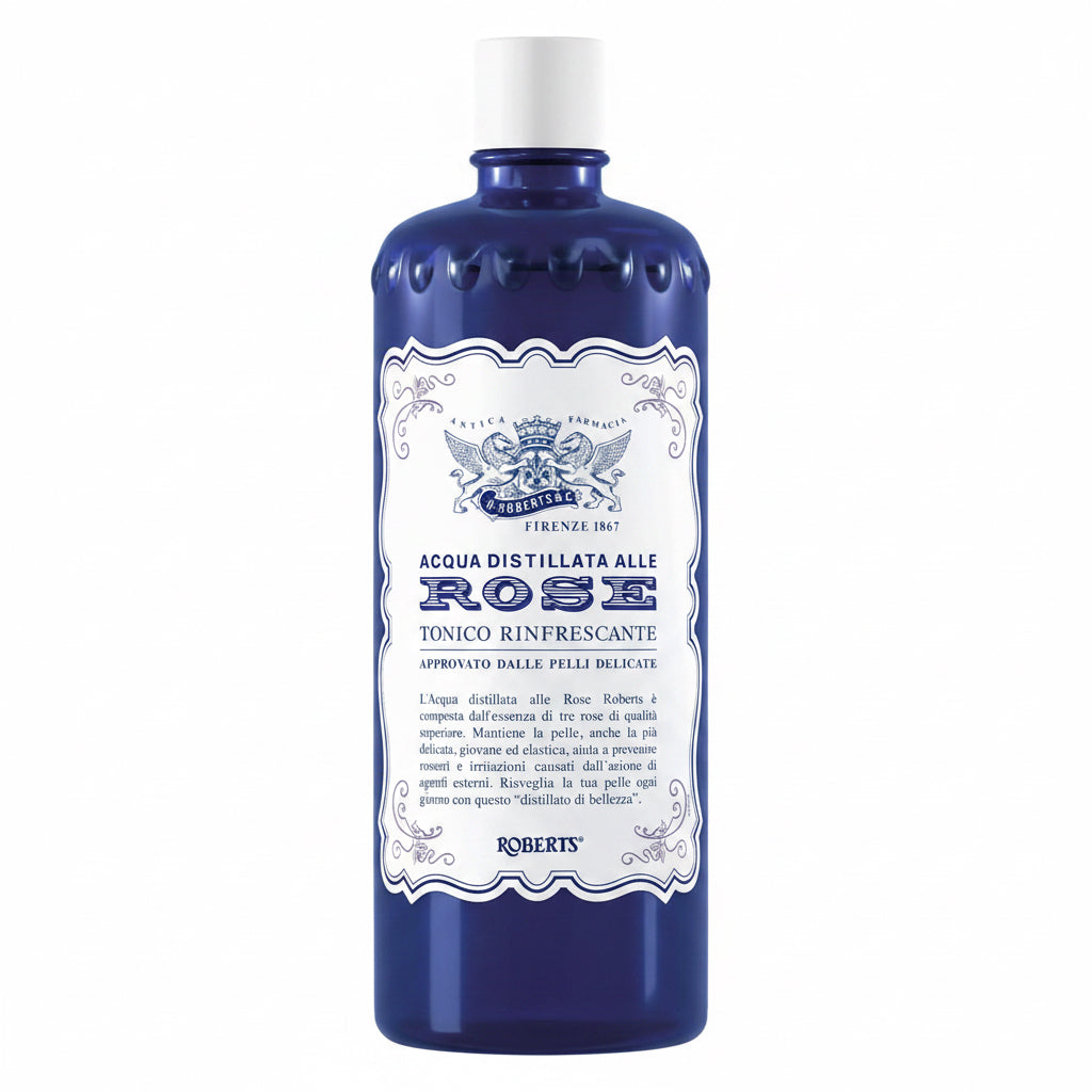 , Tonico Viso Con Acqua Distillata Alle Rose, Formula Rinfrescante Con Proprietà Idratanti, Tonificanti E Lenitive, 300Ml